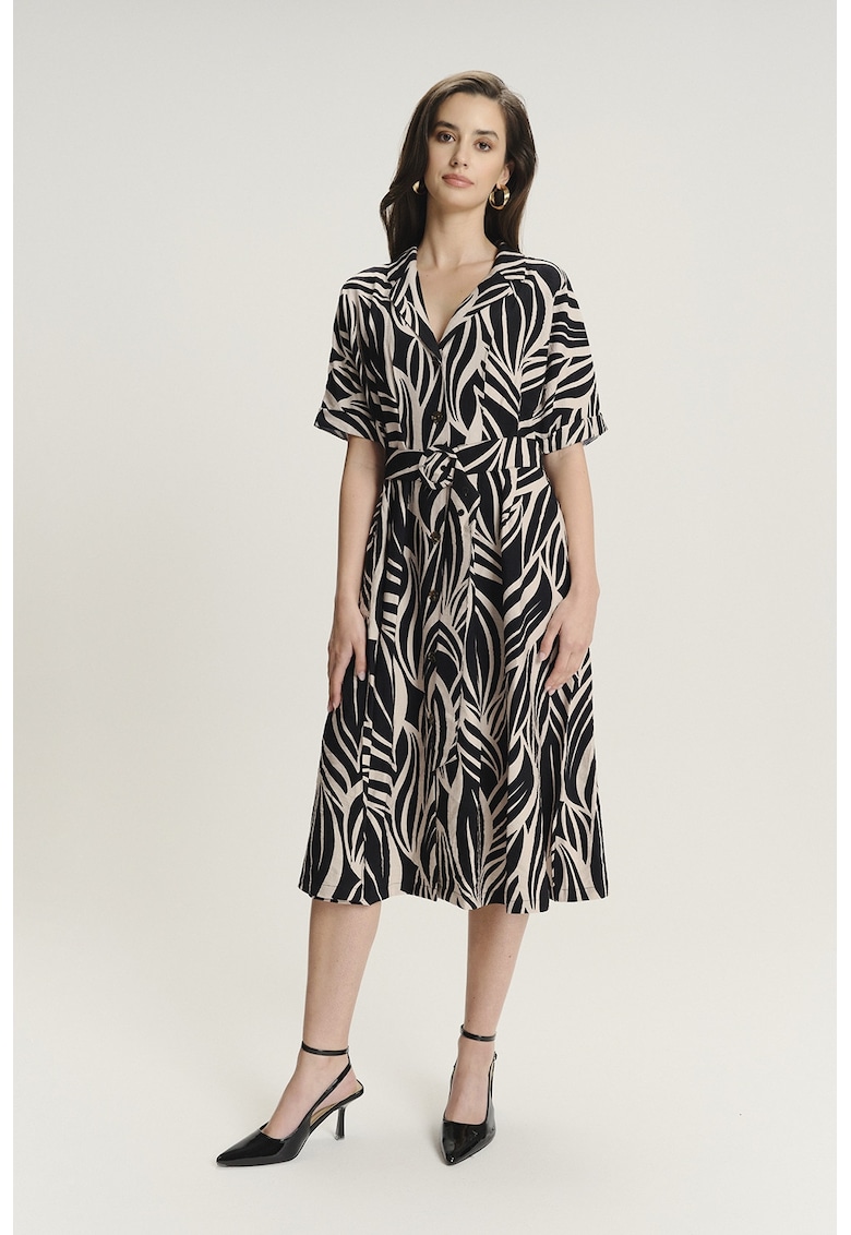 Rochie midi cu design si model