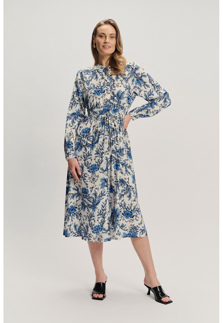 Rochie midi cu design floral