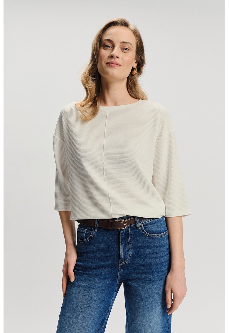 Bluza striata cu maneci medii