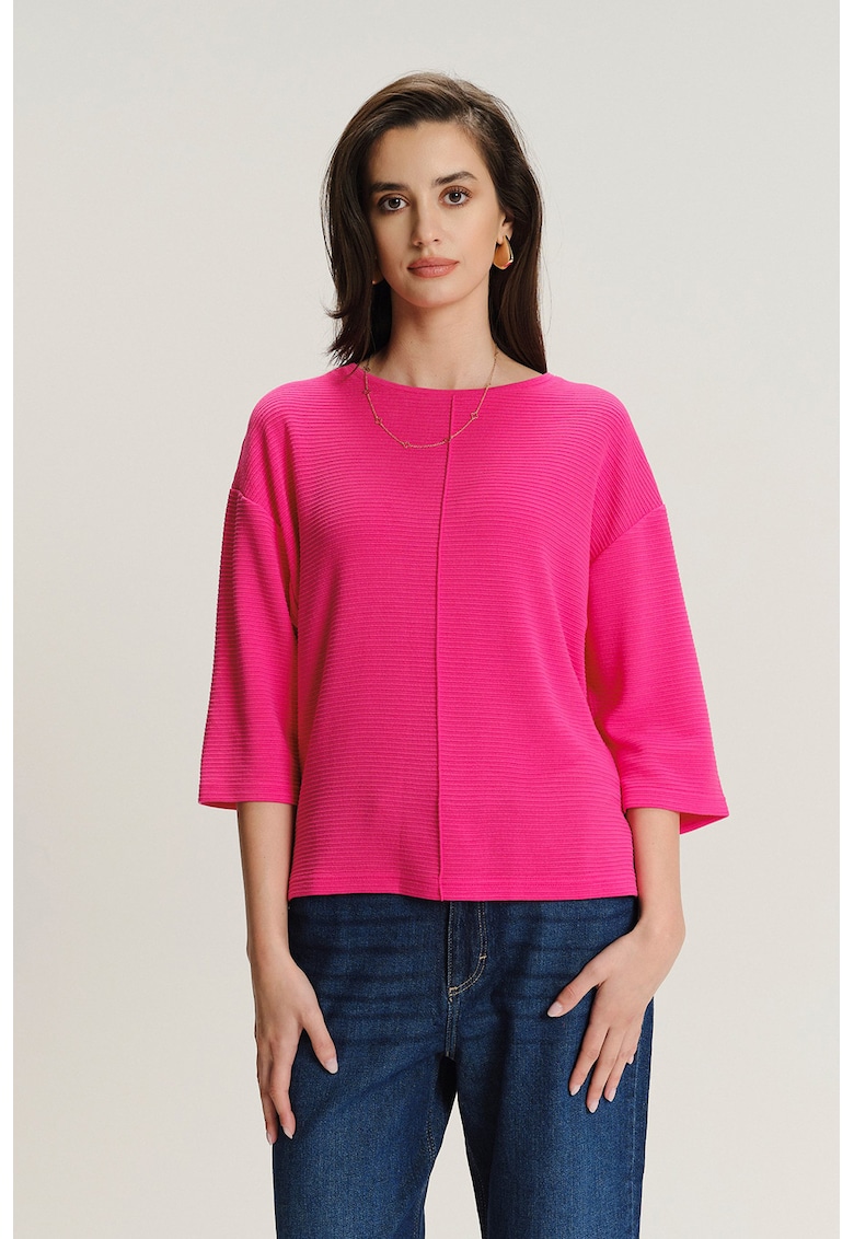 Bluza striata cu maneci medii