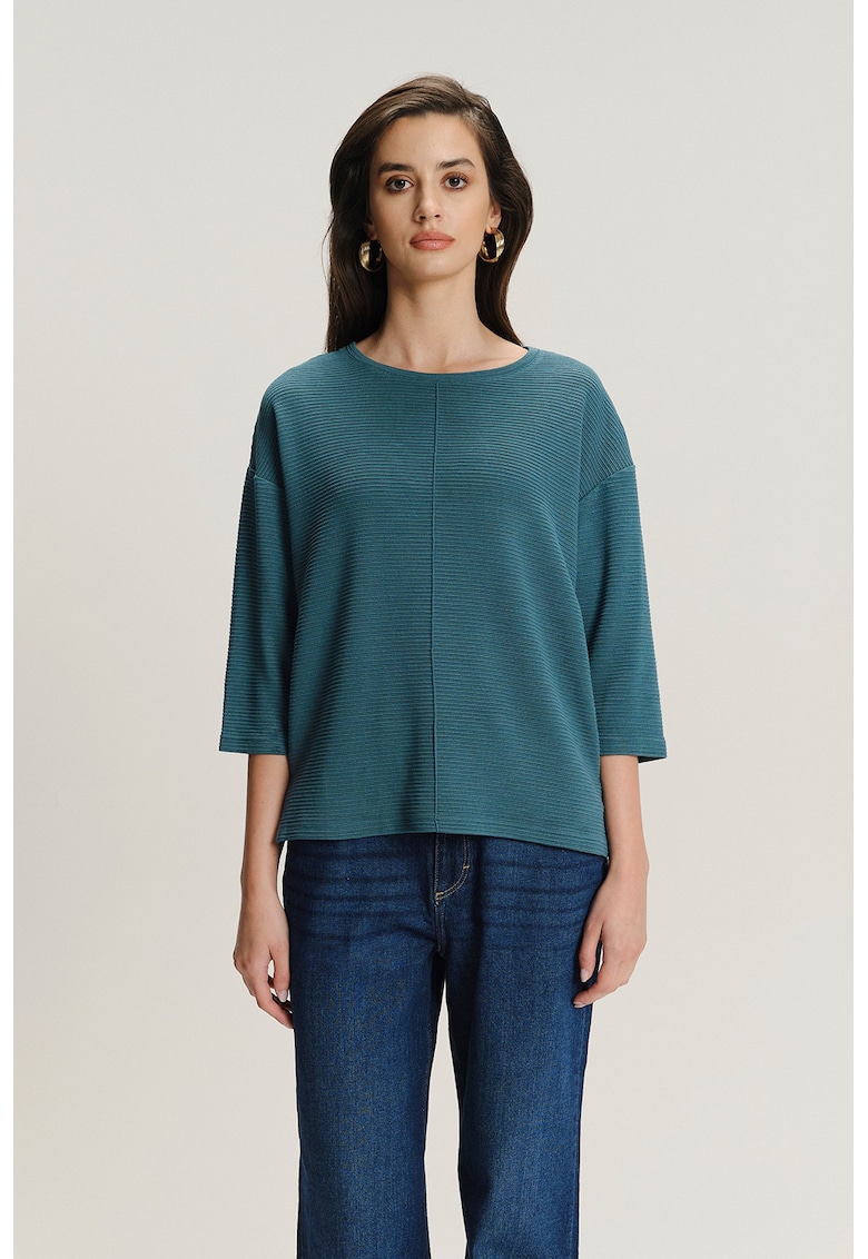 Bluza striata cu maneci medii