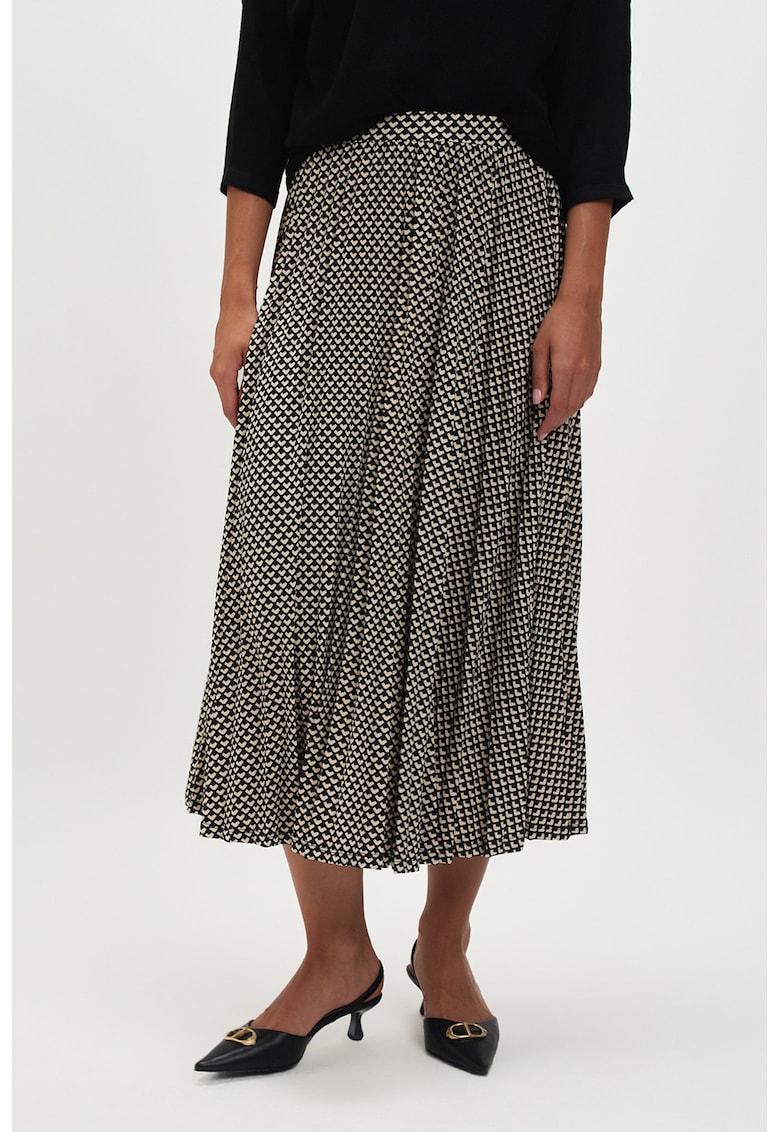 Fusta lunga dreapta - Crem