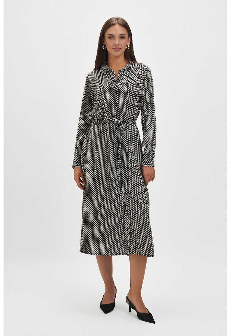 Rochie-camasa cu maneci lungi