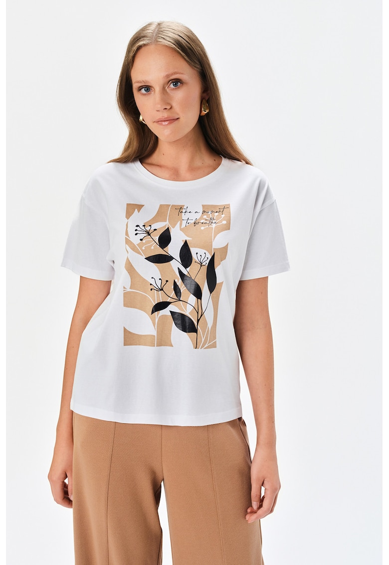 Bluza slim fit cu imprimeu