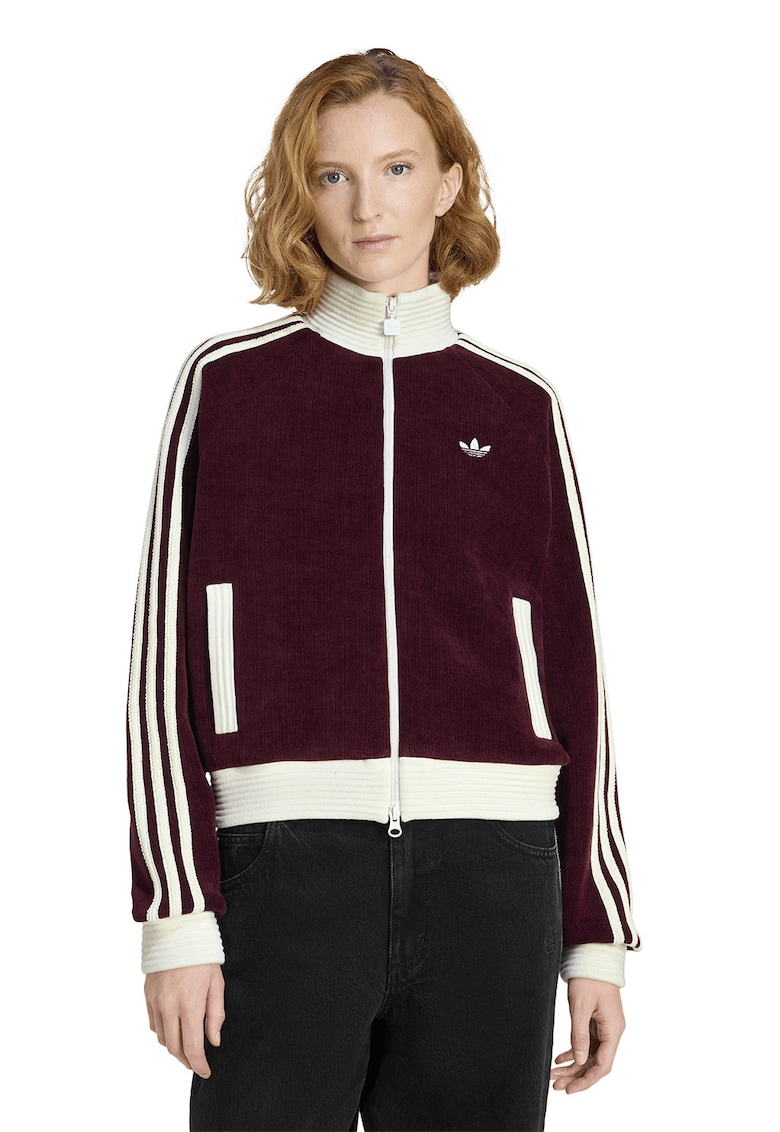 Bluza de trening cu buzunare laterale si fermoar