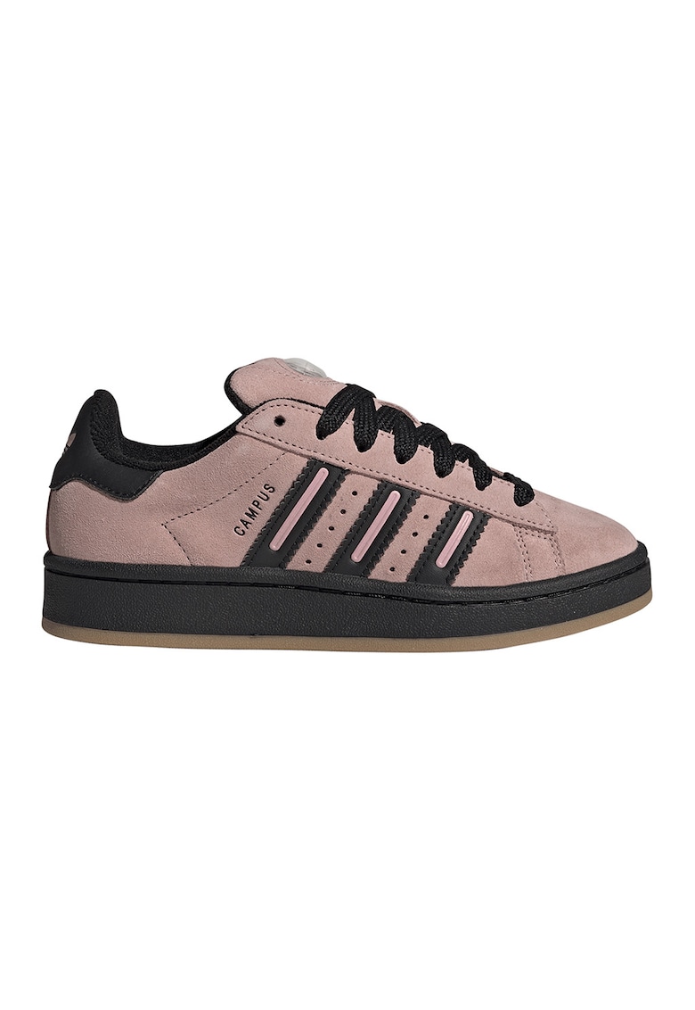 Pantofi sport din piele intoarsa Campus - Negru/Roz