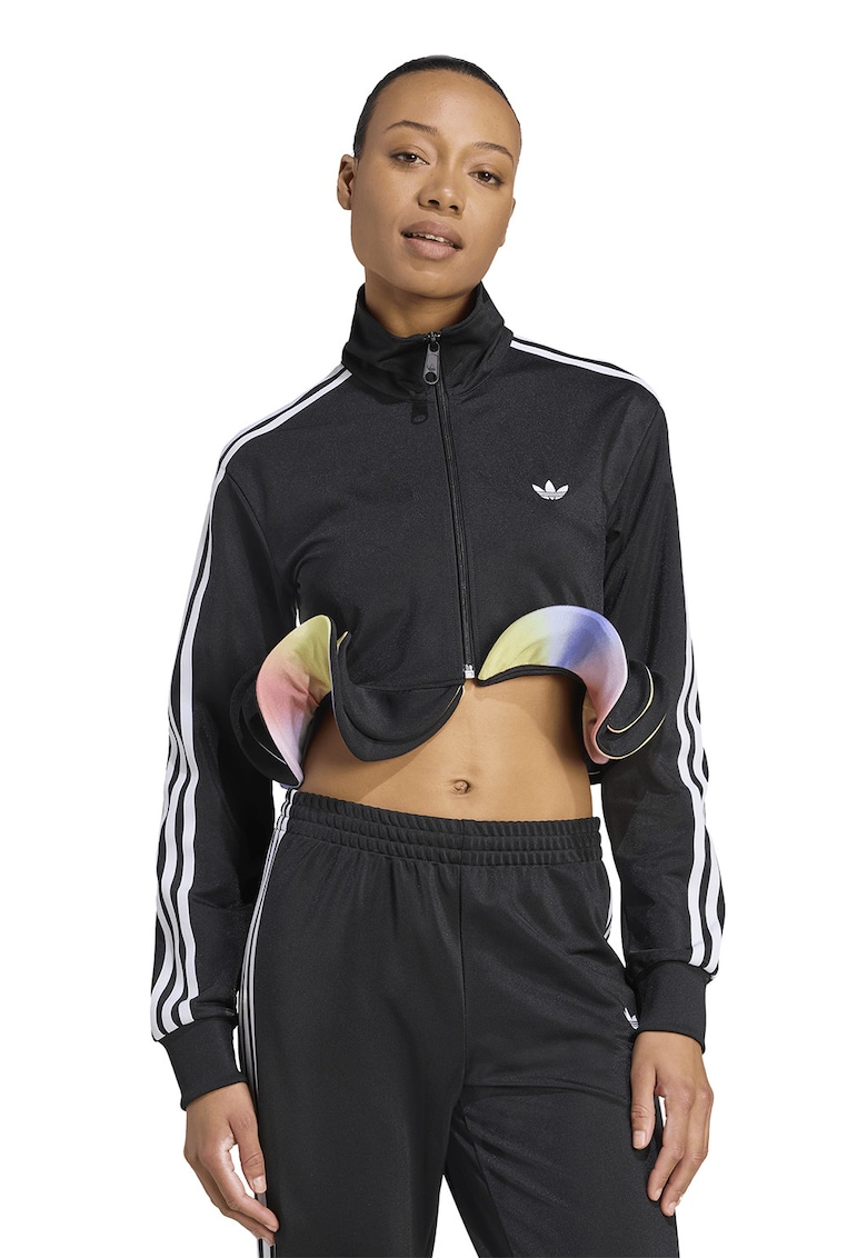 Jacheta crop cu terminatie cu volan