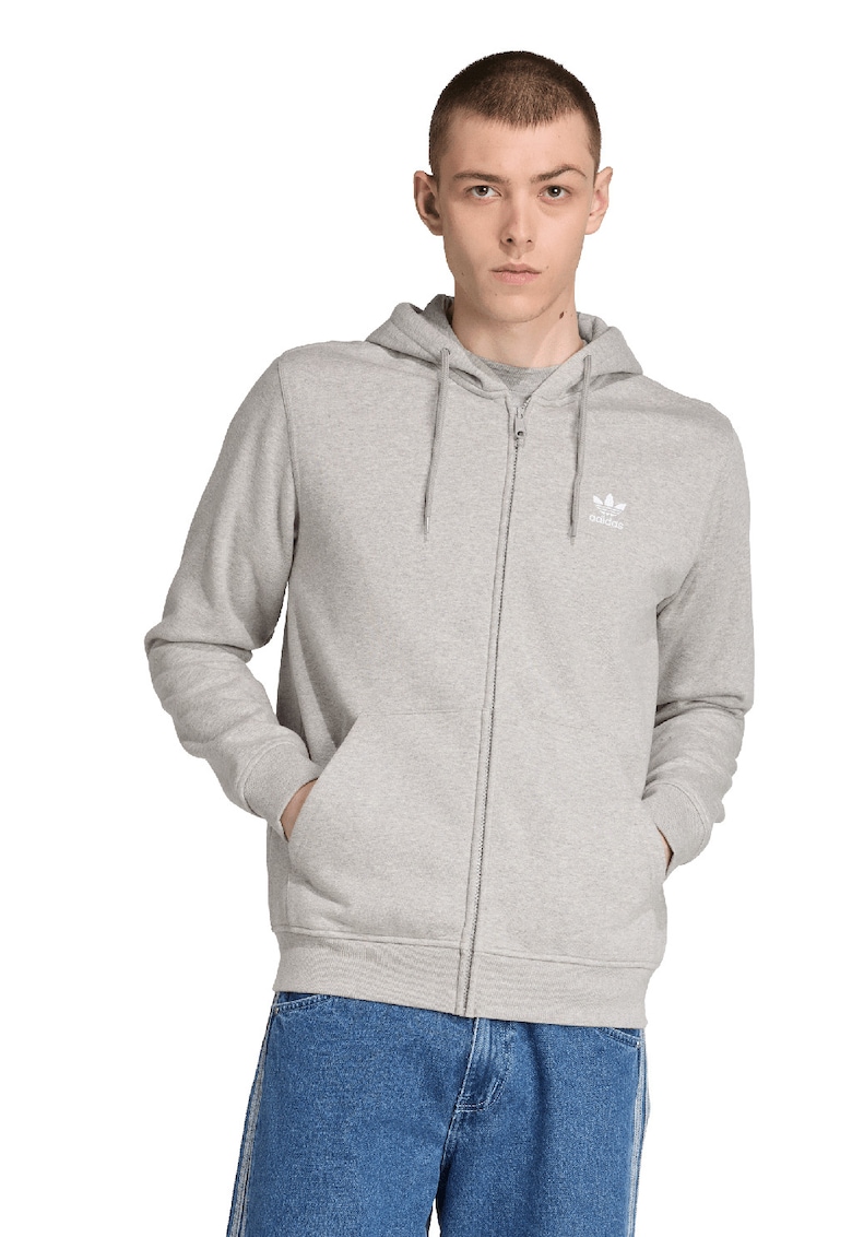 Hanorac regular fit cu fermoar