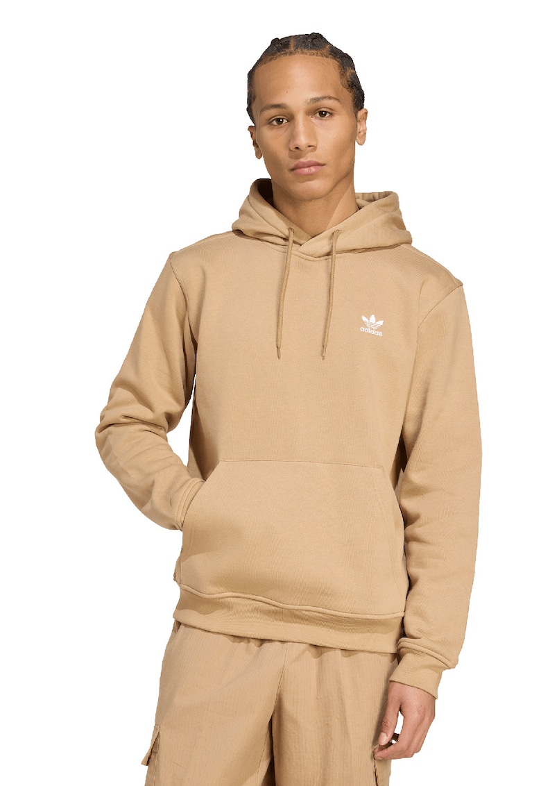 Hanorac cu buzunar kangaroo Essentials Trefoil - Bej