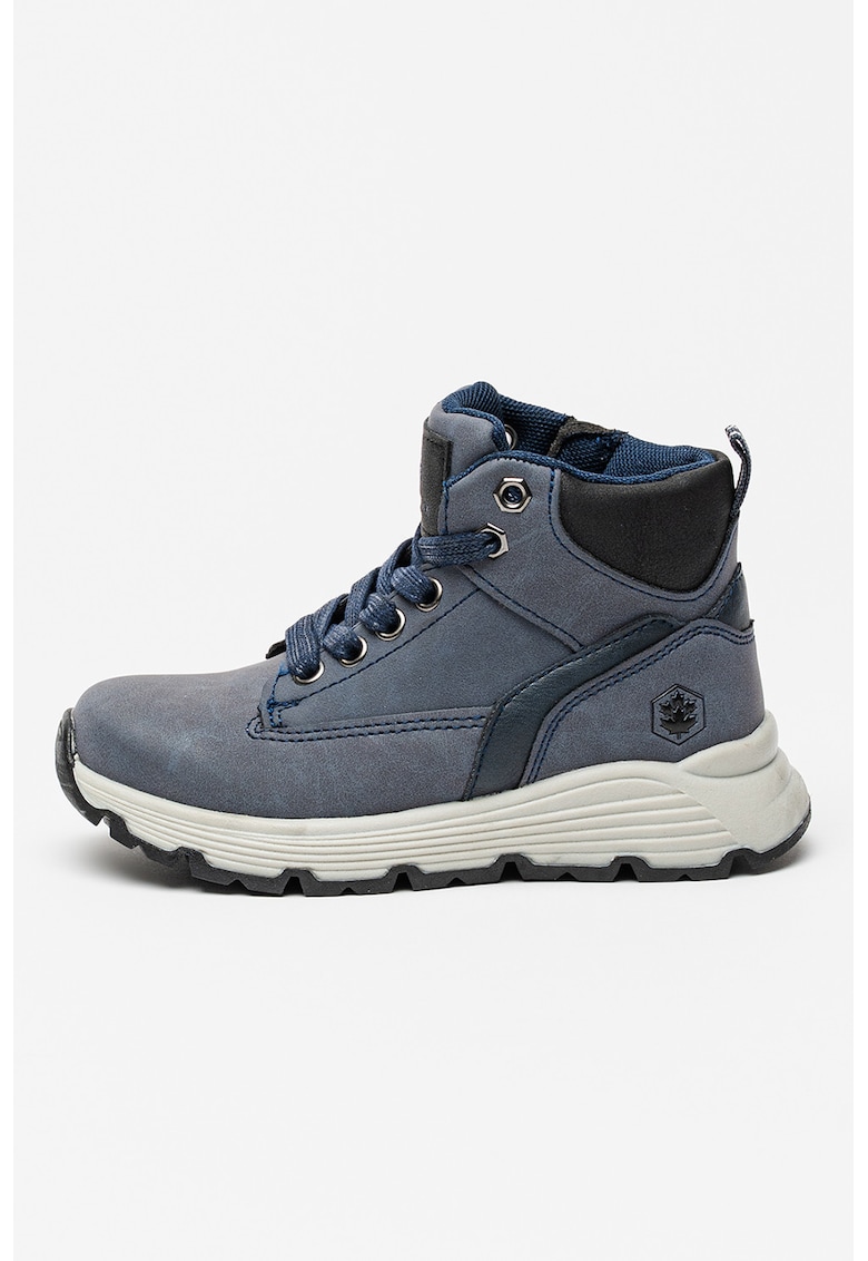 Ghete de piele ecologica cu sireturi