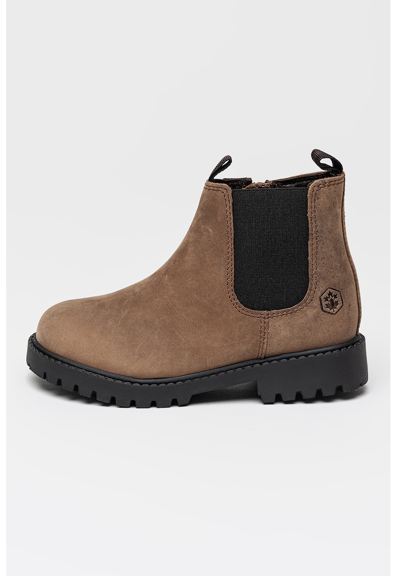 Ghete Chelsea de piele intoarsa cu fermoar River