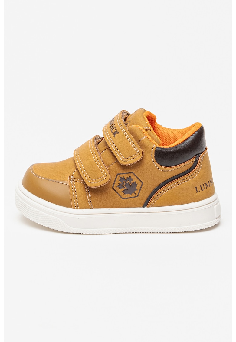 Pantofi din piele cu barete cu inchidere velcro