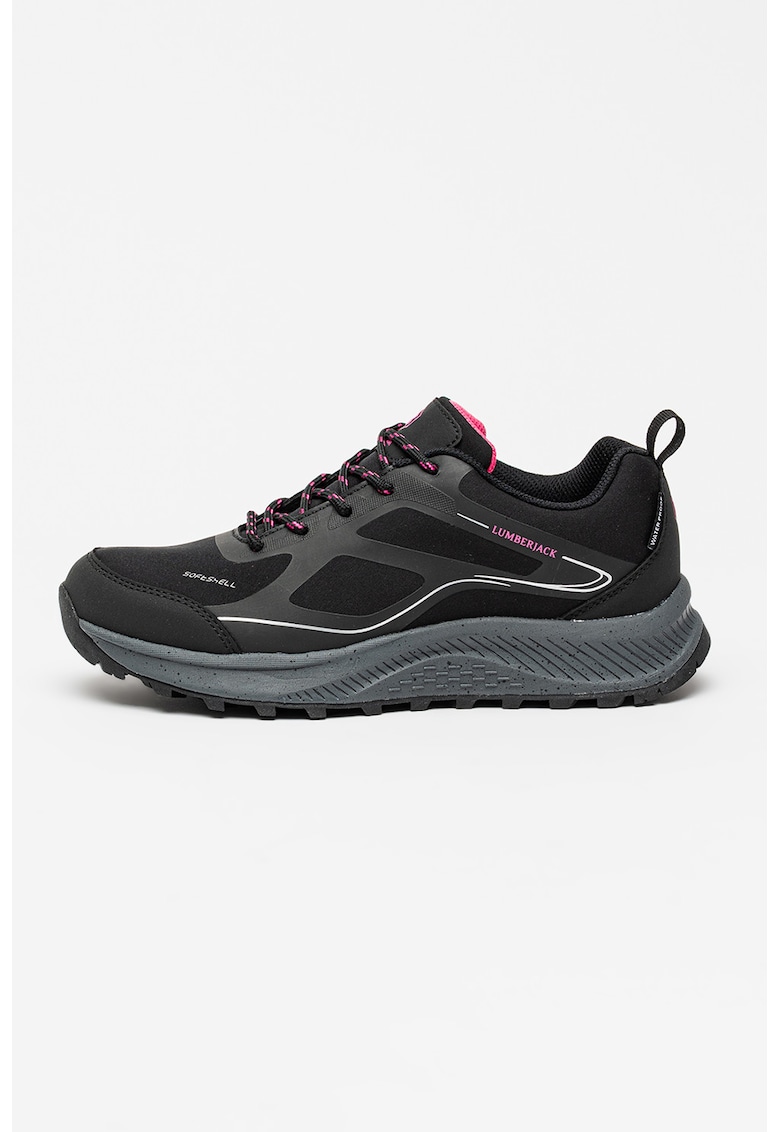 Pantofi sport wedge impermeabile - Negru/Violet/Negru stins