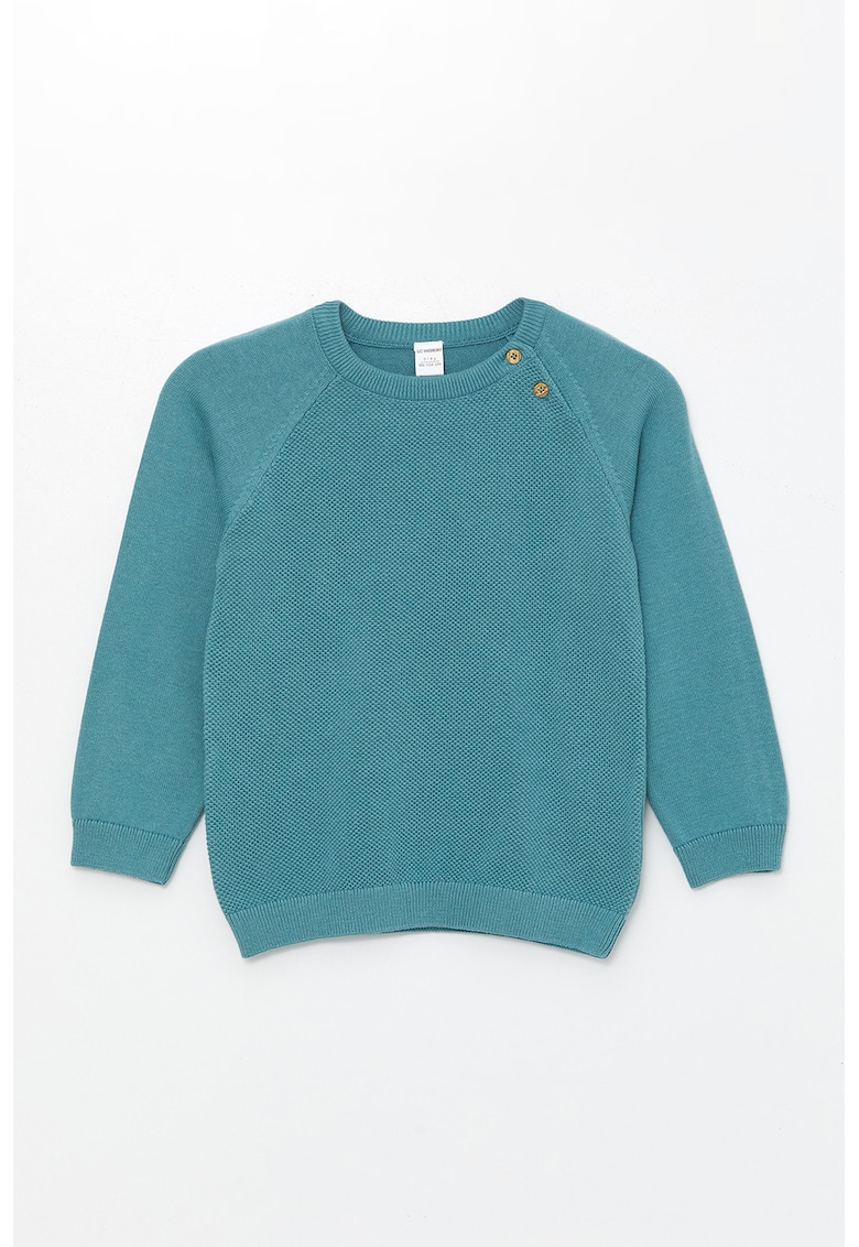 Pulover din bumbac cu maneci raglan Pulover din bumbac cu maneci raglan