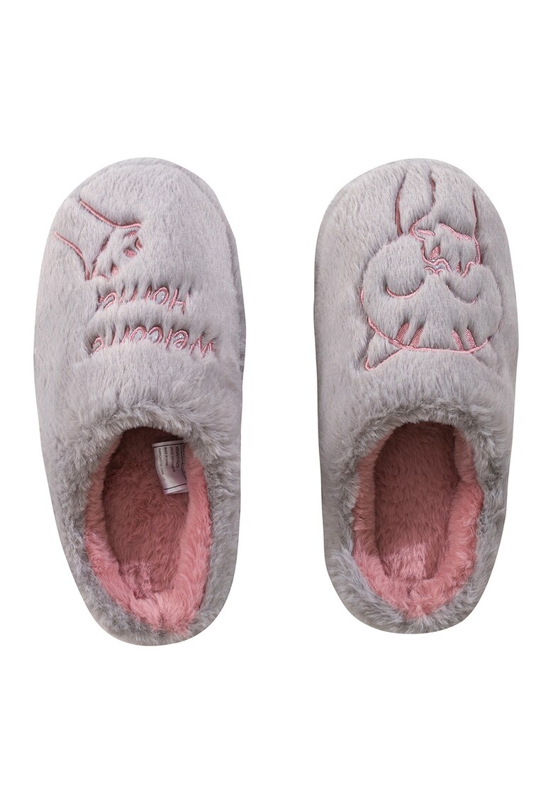 Papuci de casa din plus cu model grafic