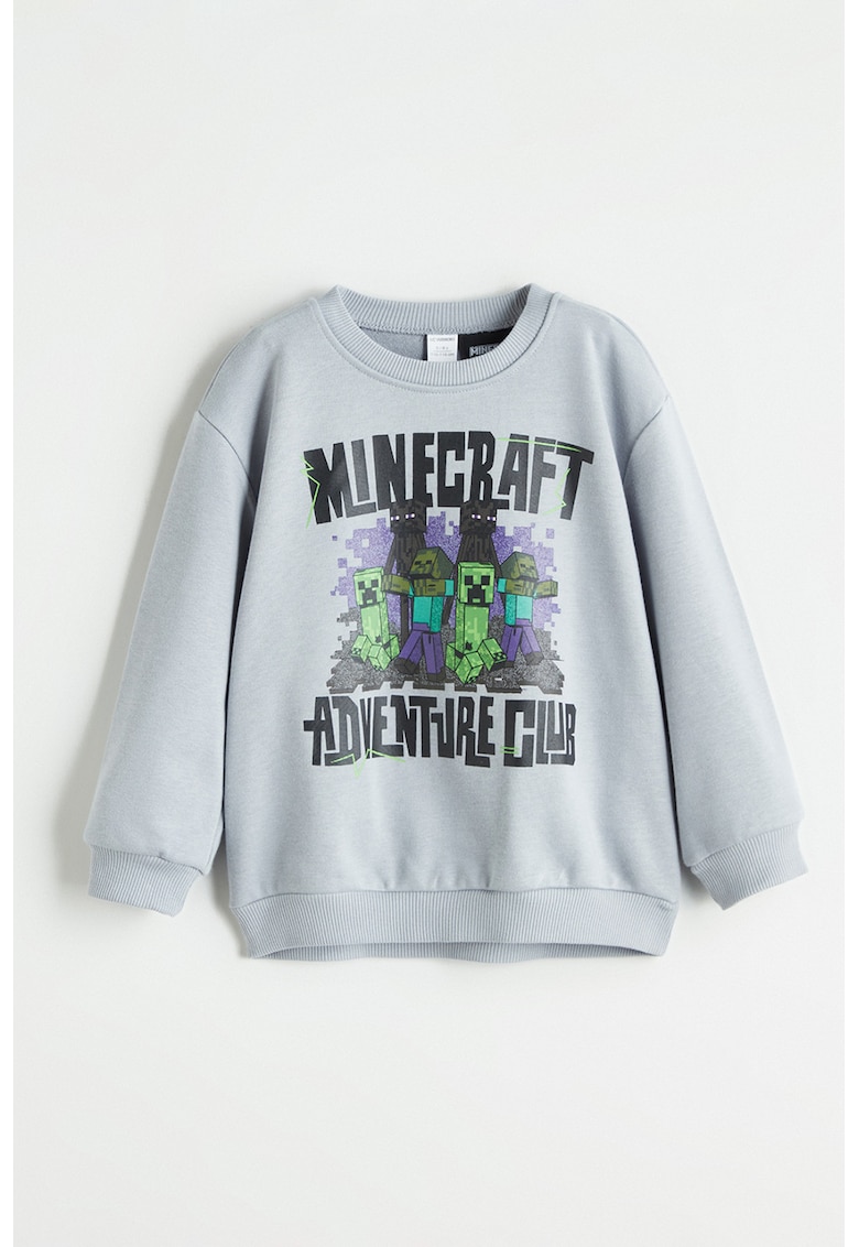 Bluza de trening din amestec de bumbac cu imprimeu grafic