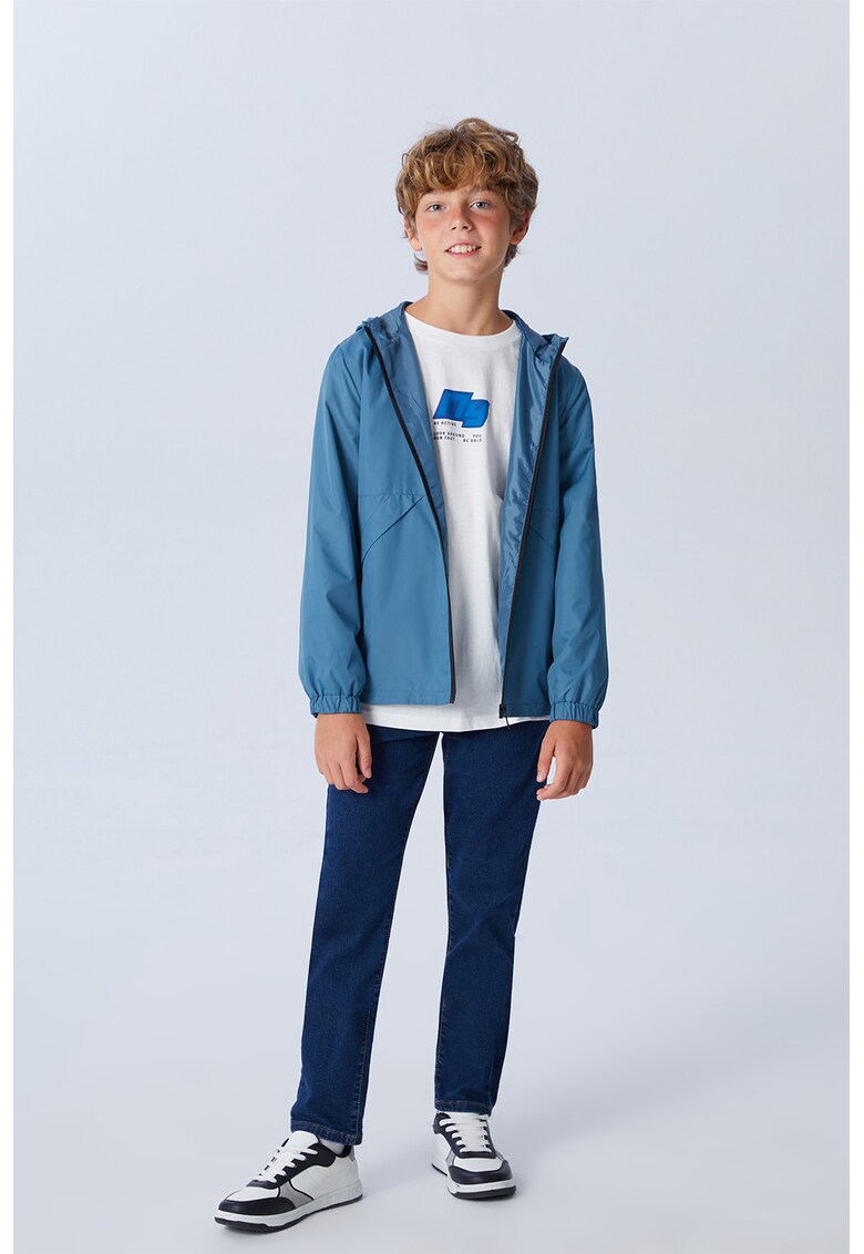 Blugi slim fit cu talie ajustabila - Albastru inchis