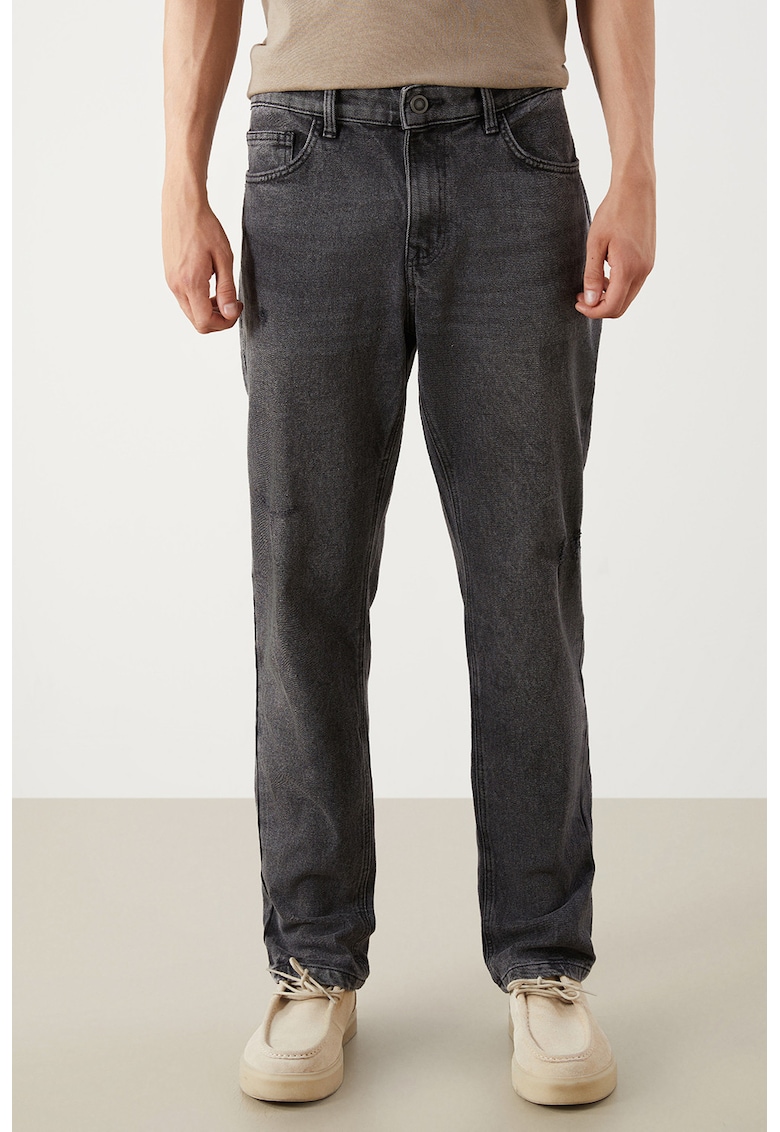Blugi regular-fit din denim - Gri