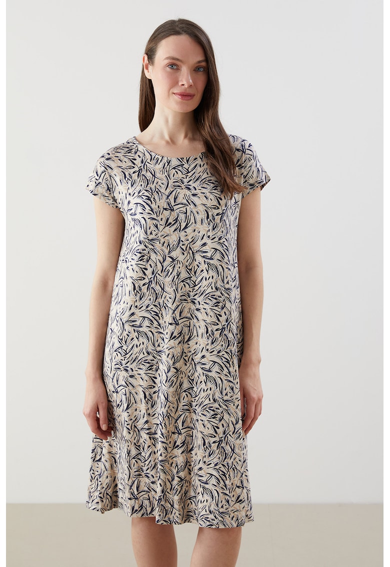 Rochie dreapta cu model floral