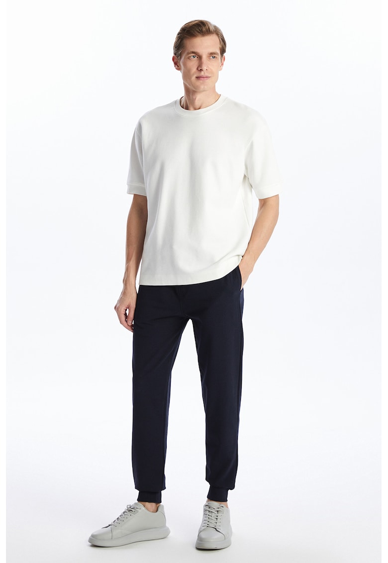 Pantaloni de trening uni cu terminatii elastice