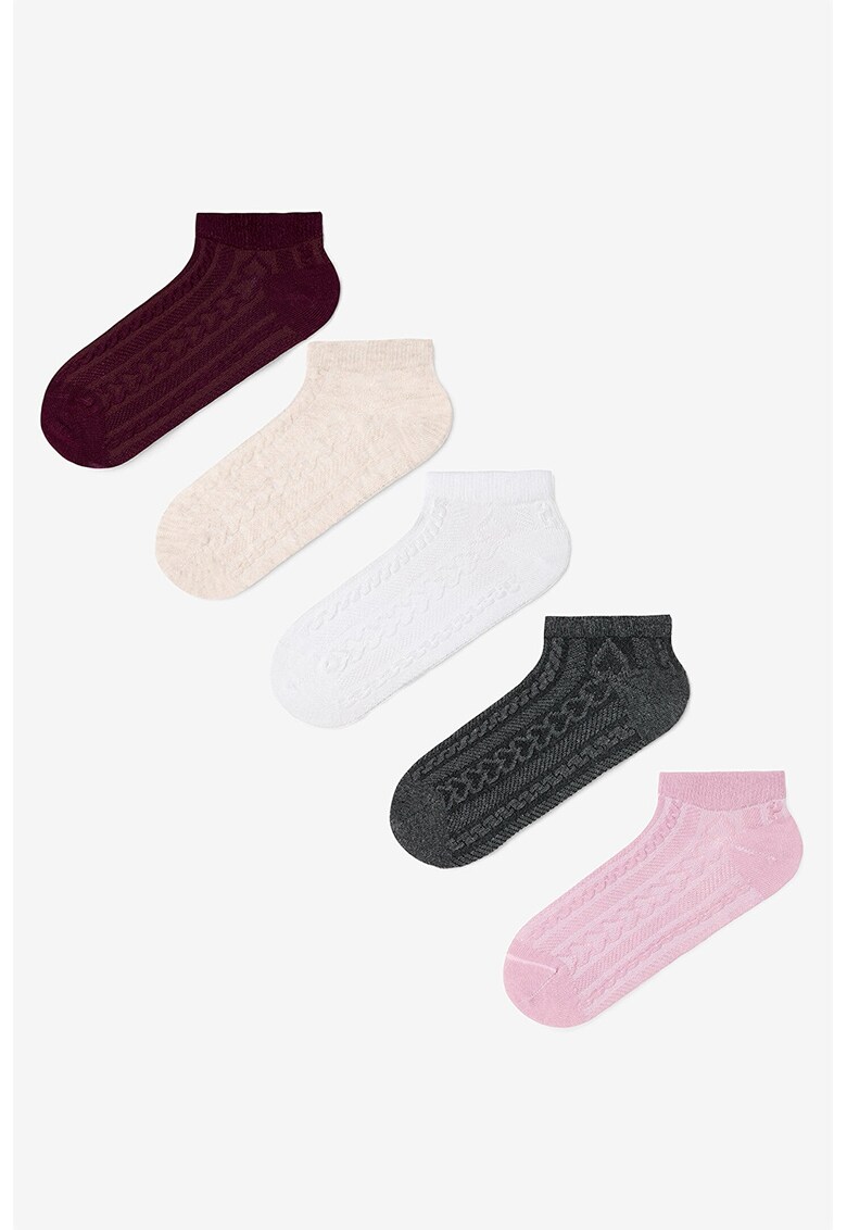 Set de sosete pana la glezna - 5 perechi - Multicolor