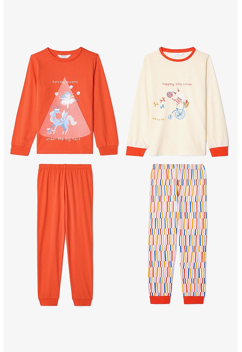 Set de pijama cu imprimeu - 2 perechi Set de pijama cu imprimeu - 2 perechi