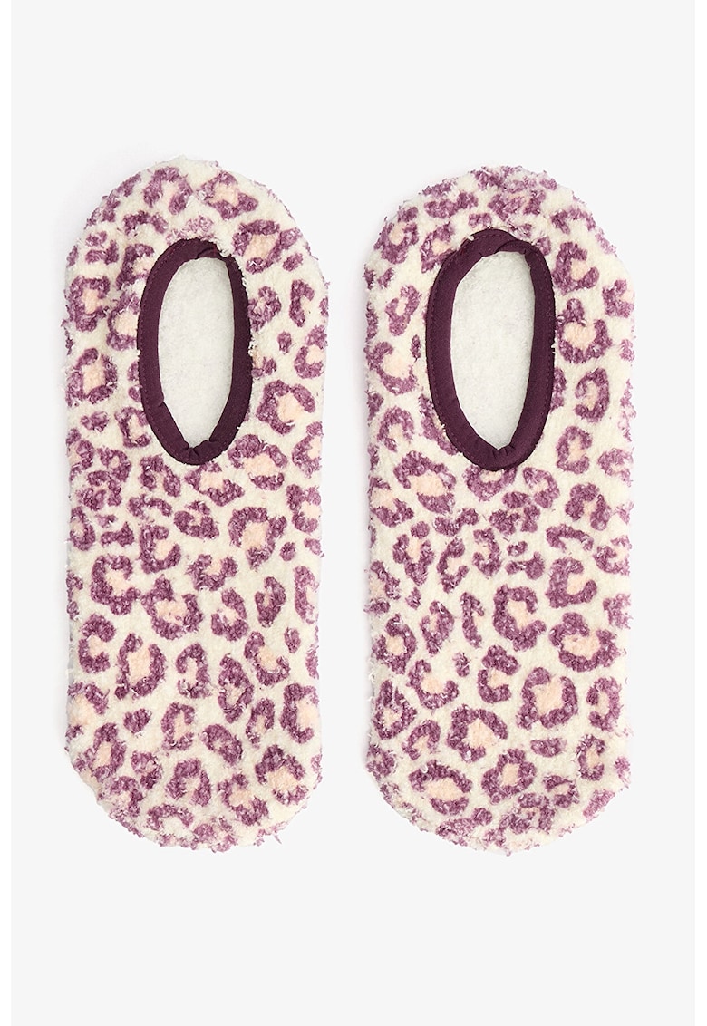 Sosete pufoase cu animal print