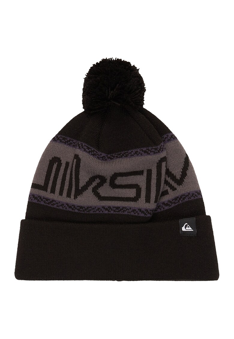 Caciula cu ciucure Summit - Negru/Grej