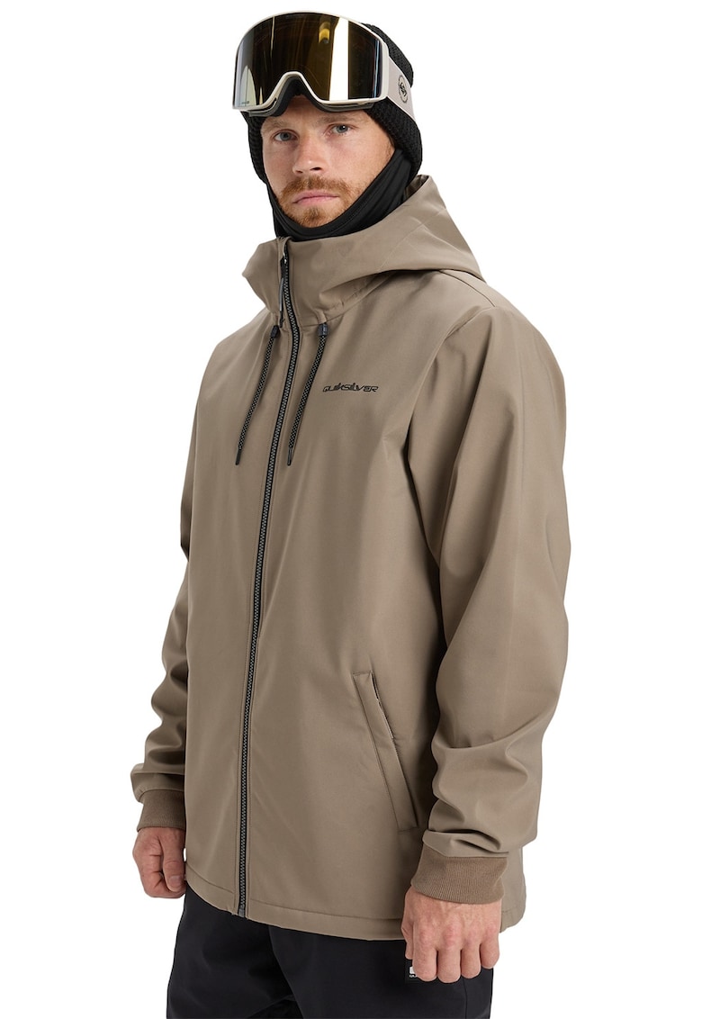 Geaca cu gluga pentru ski Live for the dream - Maro taupe