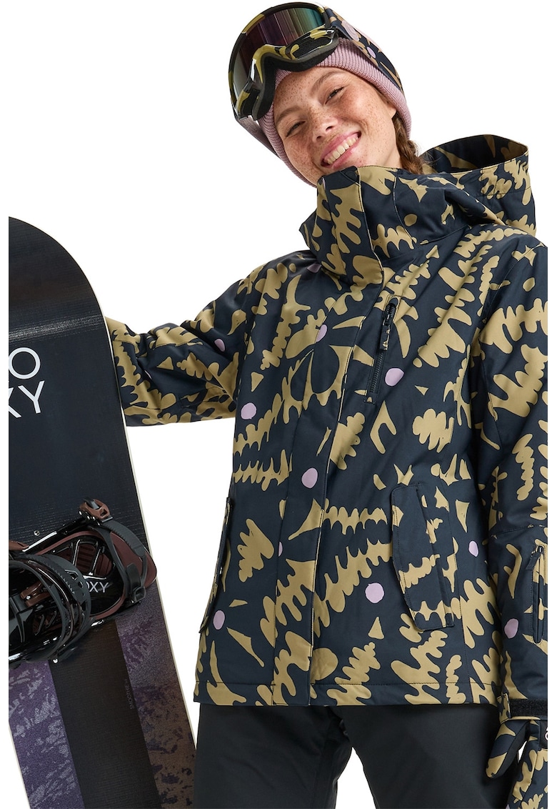 Geaca cu model si gluga detasabila pentru ski Jetty