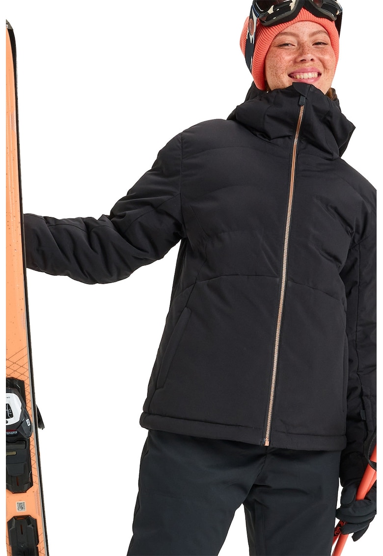 Geaca cu fermoar si model uni pentru ski Snowyhill Puffy