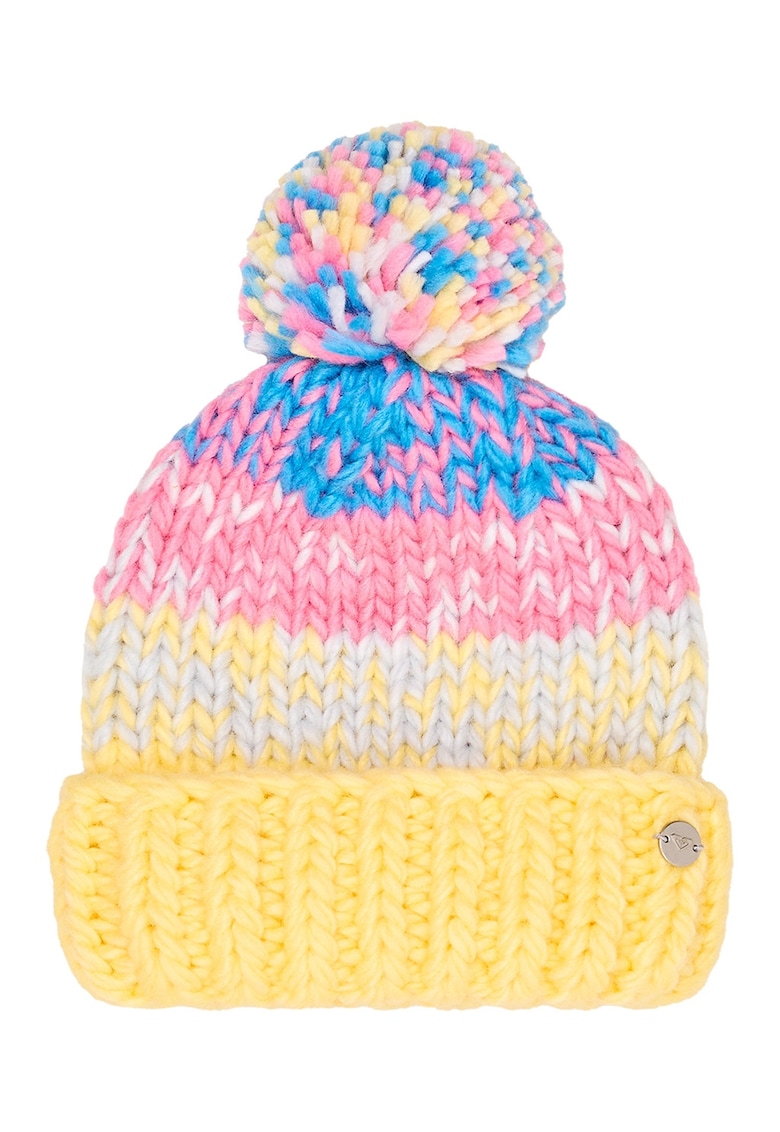 Caciula tricotata cu model colorblock Teenie