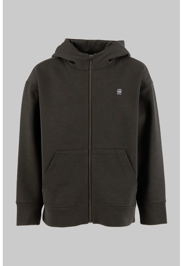 Hanorac din amestec de lana cu fermoar