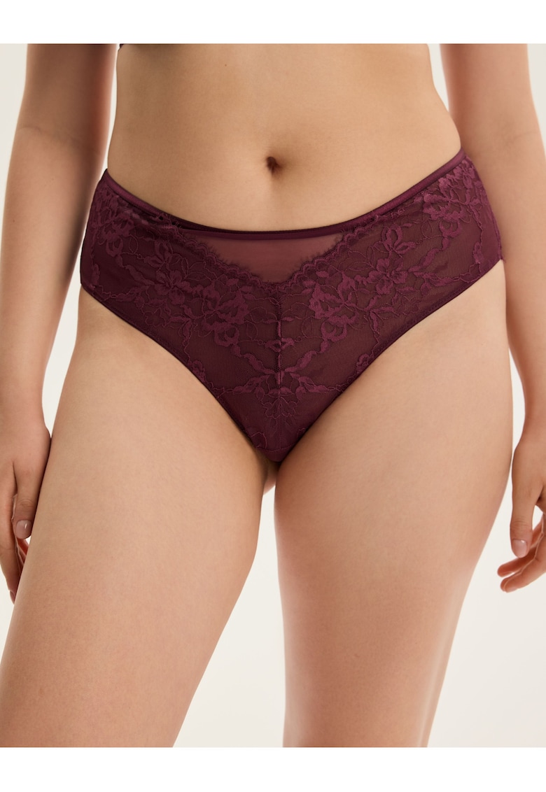 Chiloti cu talie inalta - Maro - Cloe Chiloti cu talie inalta - Maro - Cloe