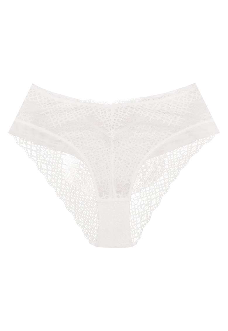 Chiloti dama cu talie inalta - alb Caris