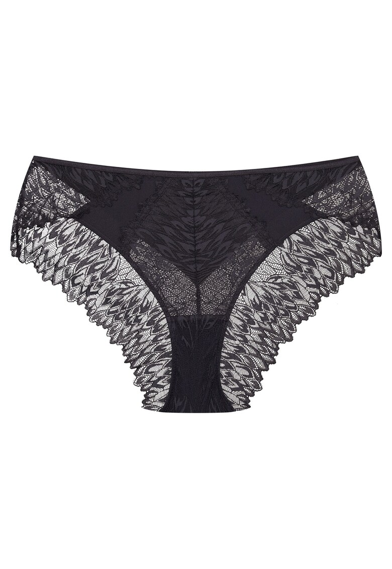 Chiloti dama cu talie inalta - Gri - Ofiel