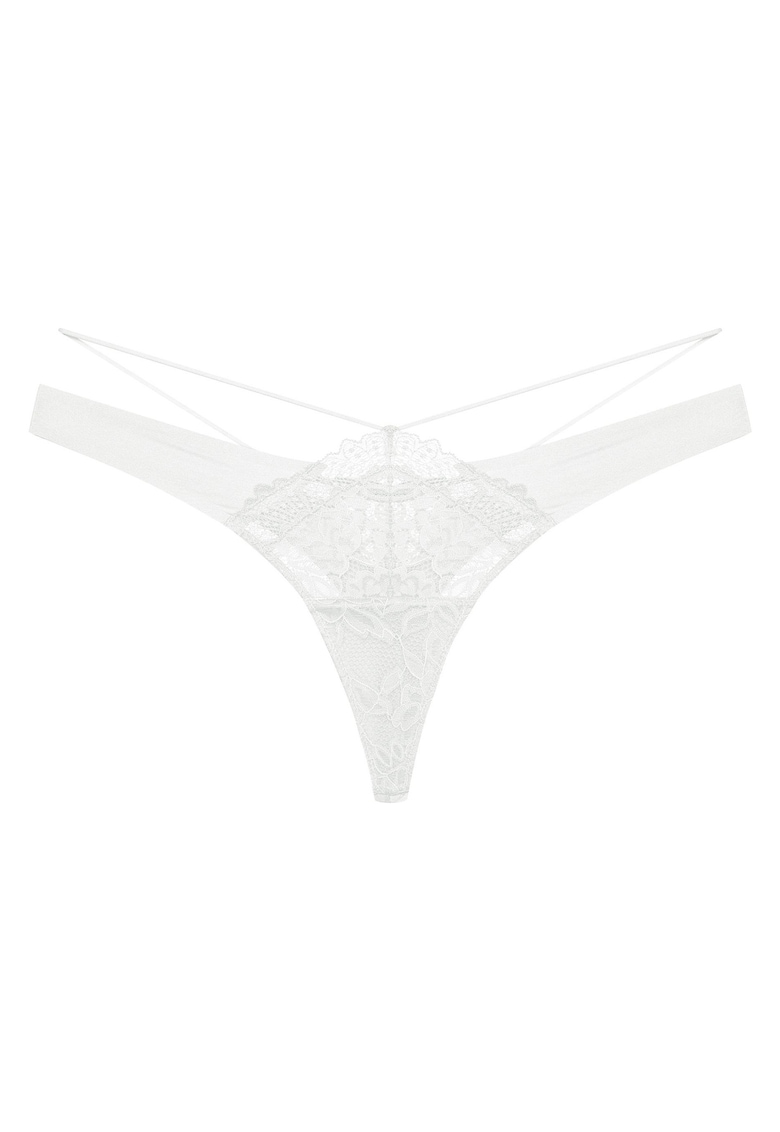 Chiloti tanga Alb crem Notty