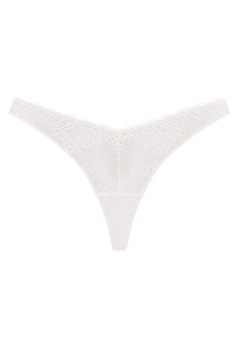 Chiloti dama tanga Alb Caris - Alb