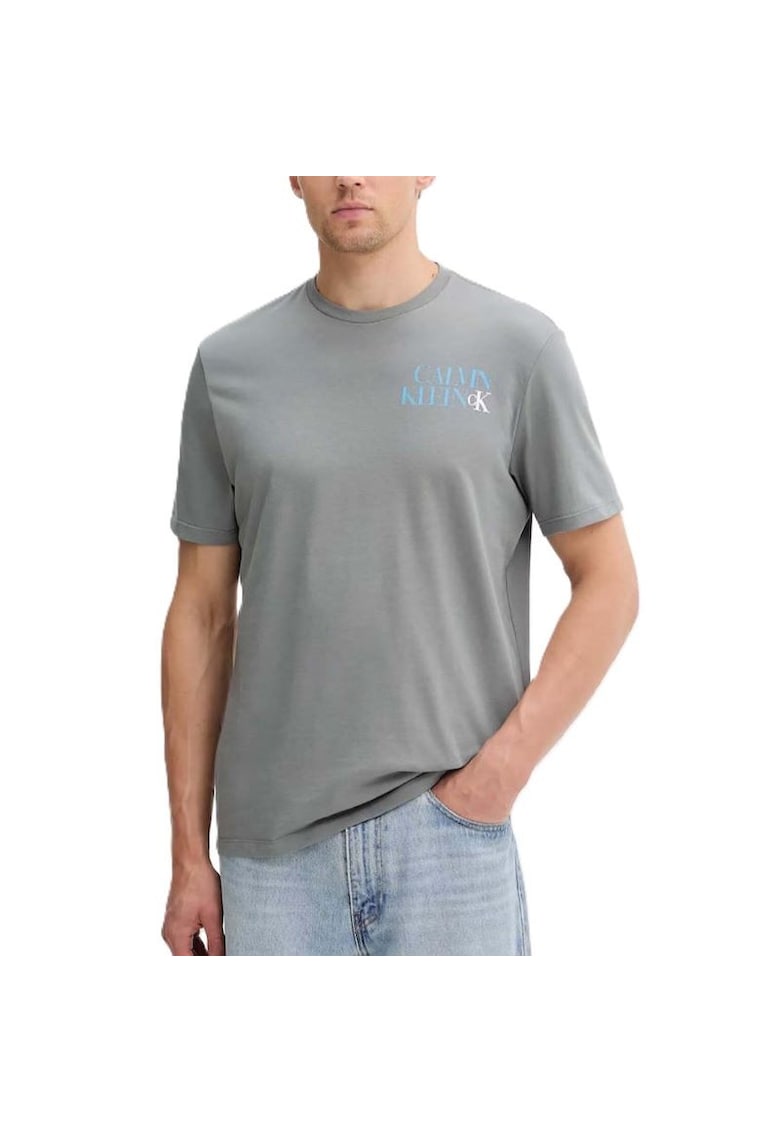 Tricou SS 30S E CK NY WRD S-LV04RC844G-RMG Tricou SS 30S E CK NY WRD S-LV04RC844G-RMG