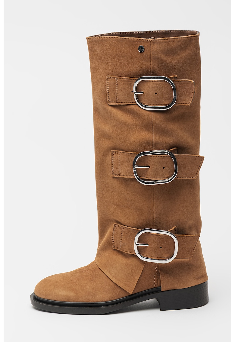 Cizme lungi din piele Mia