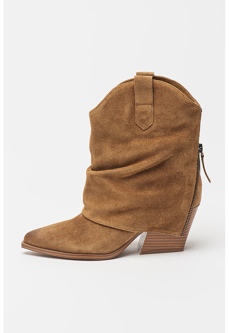 Botine cowboy din piele Waxel