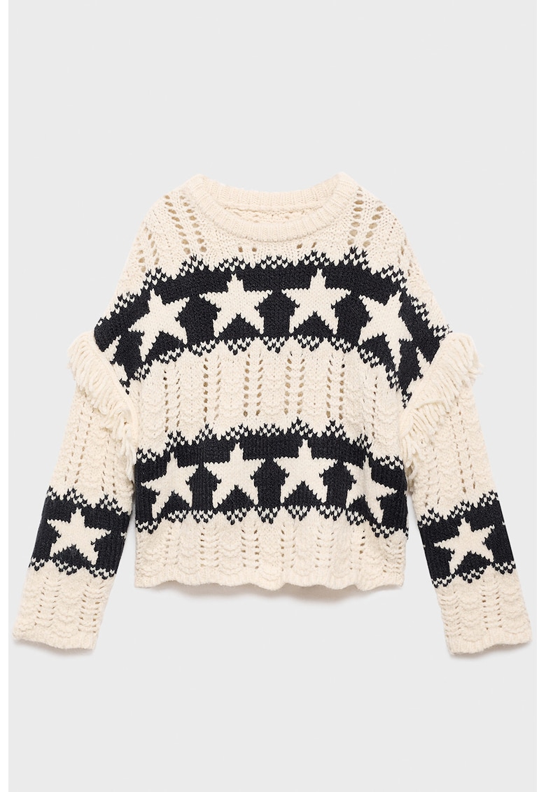 Pulover tricotat cu stele