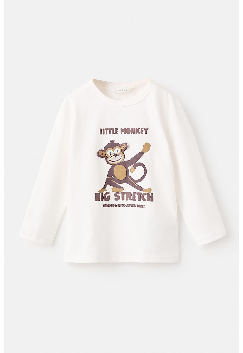 Bluza din bumbac cu imprimeu grafic