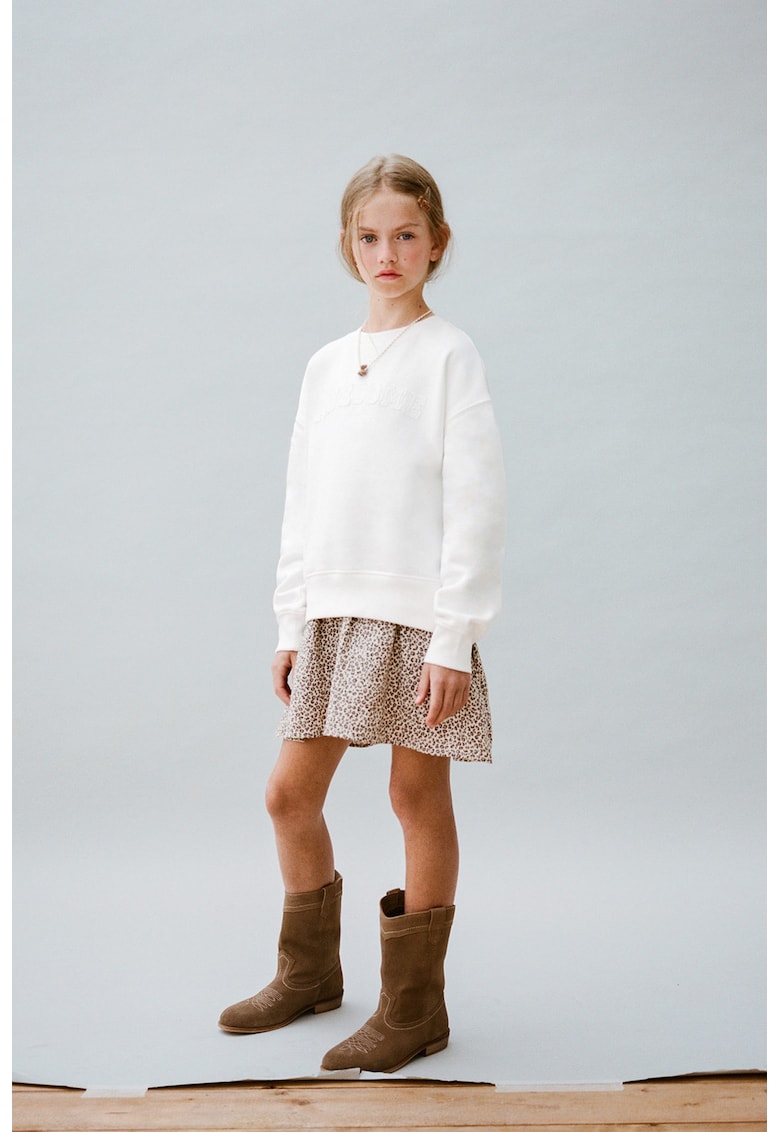 Rochie combi cu imprimeu