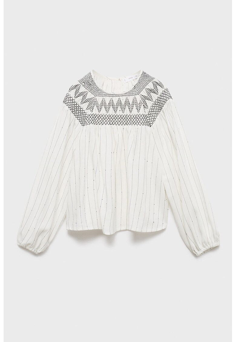 Bluza cu maneci raglan - Negru stins/Alb murdar