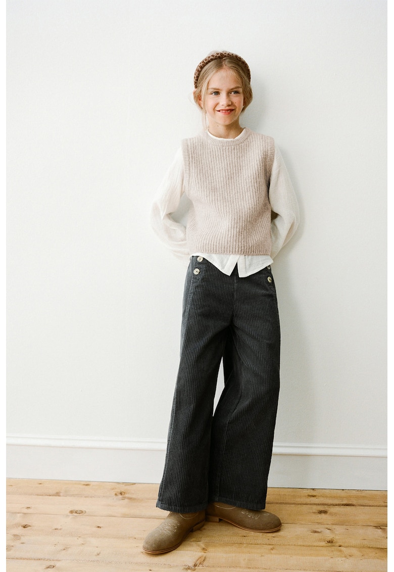 Pantaloni drepti din bumbac