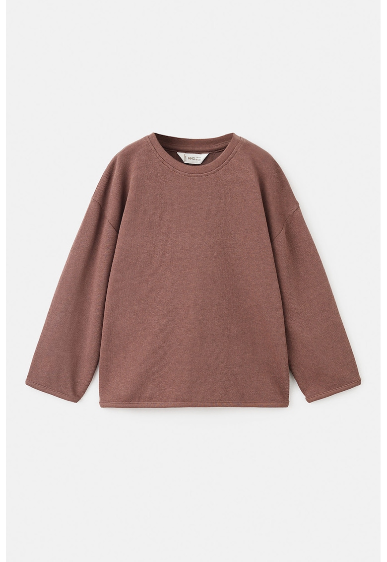 Bluza tricotata fin cu maneci cazute