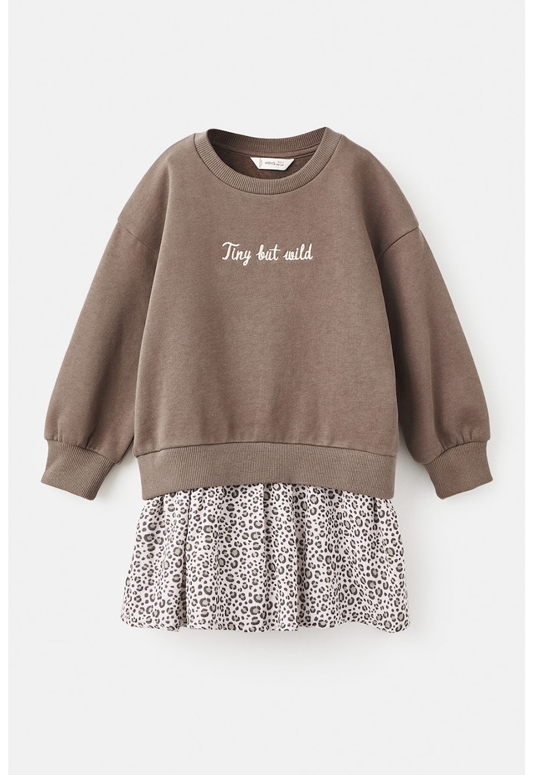 Rochie din bumbac cu model 2in1