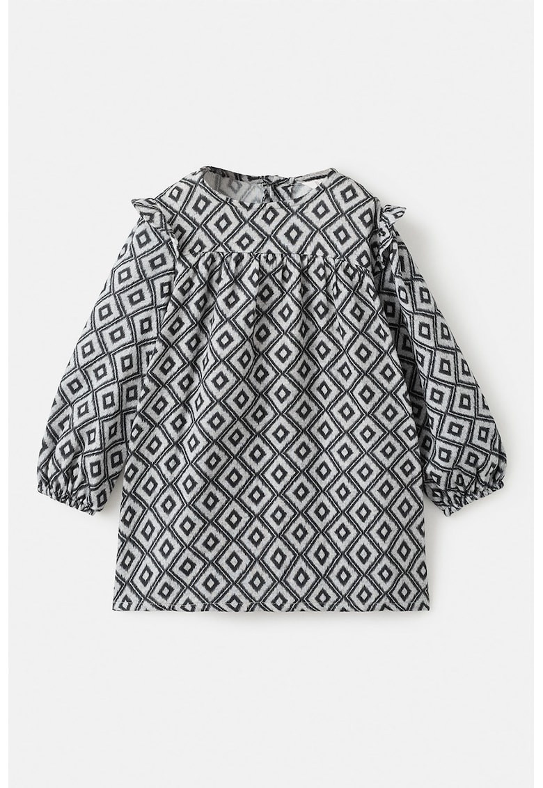 Rochie lejera din bumbac cu model geometric