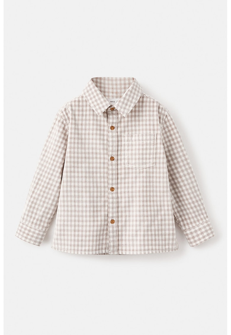 Camasa din bumbac cu model gingham